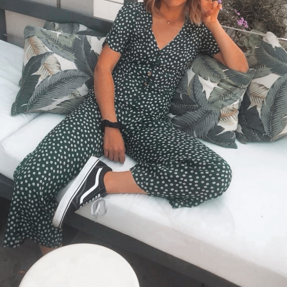 Reformation France Floral Jumpsuit